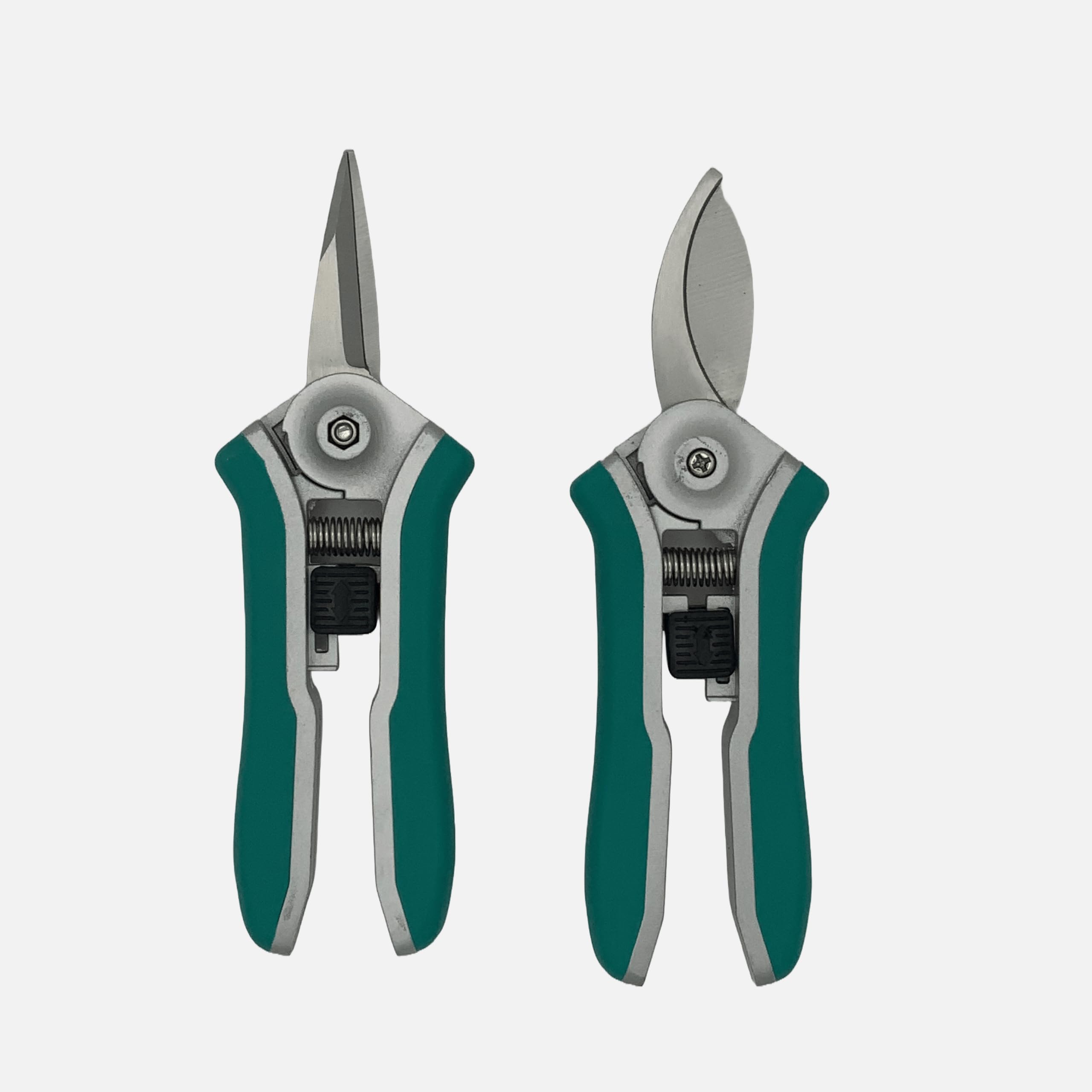 Bypass Garden Secateurs and Snips Twin Pack 5.5" | Garden Scissors | Strong Stainless Steel Blade and Locking Mechanism | Pruning Scissors for Branches, Flowers, Plants & Bonsai