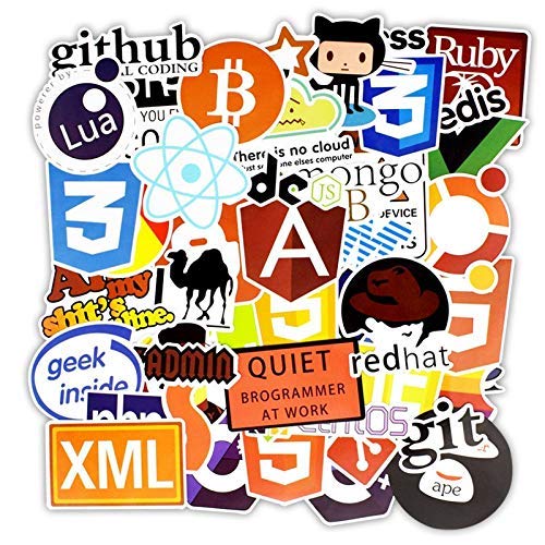 iDream Programming Language Software Geek Stickers for Laptops (Set of ...