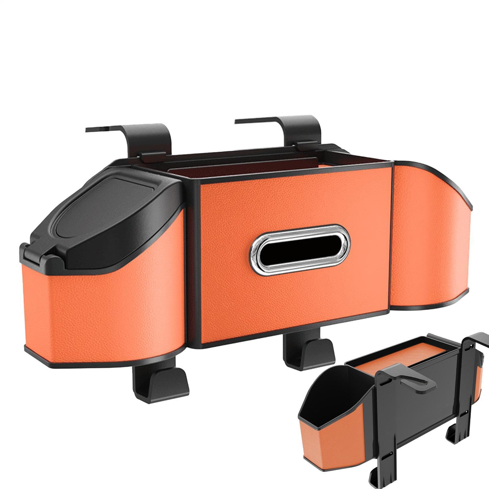 Borsa organizer per sedile posteriore per auto, impermeabile, in pelle PU | Organizer pieghevole multiuso per sedile auto multi-tasca accessori per auto