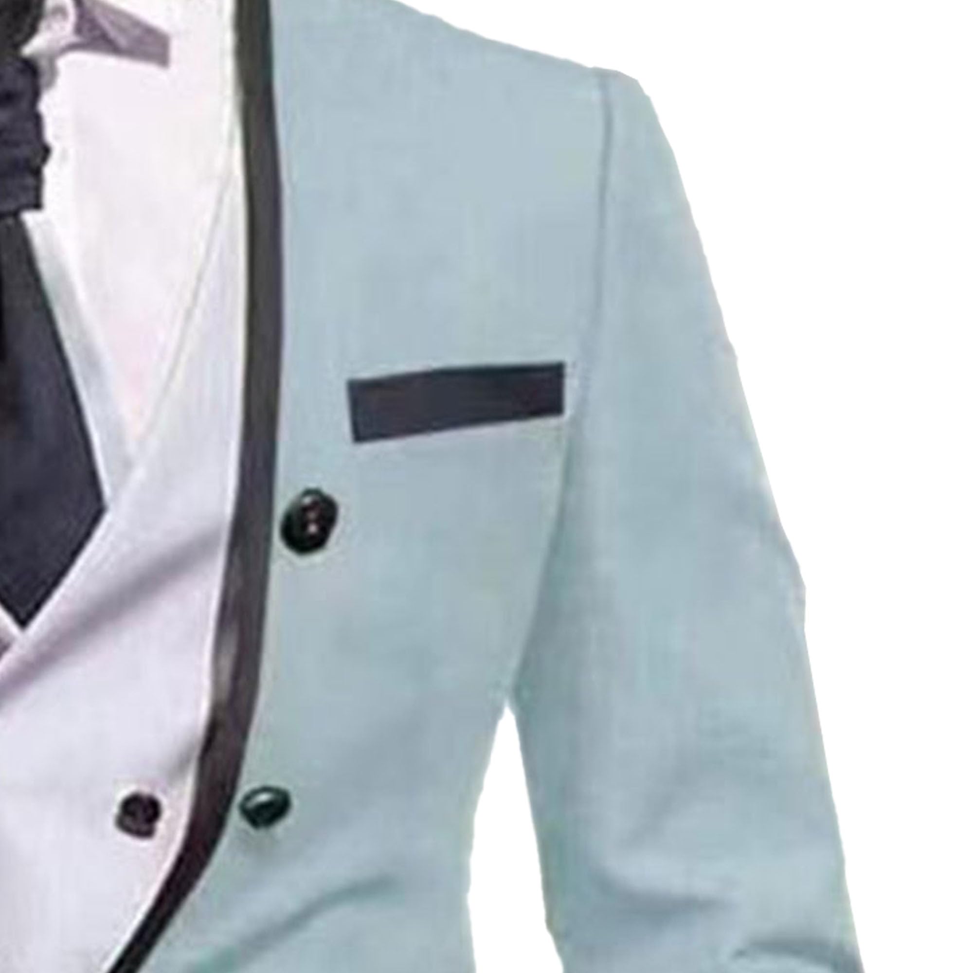 Hombres Irlegal Dobladillo Novio Banquete Set sin Cuello Bola 3 Piezas Smoking Cena De Boda Noche Smoking
