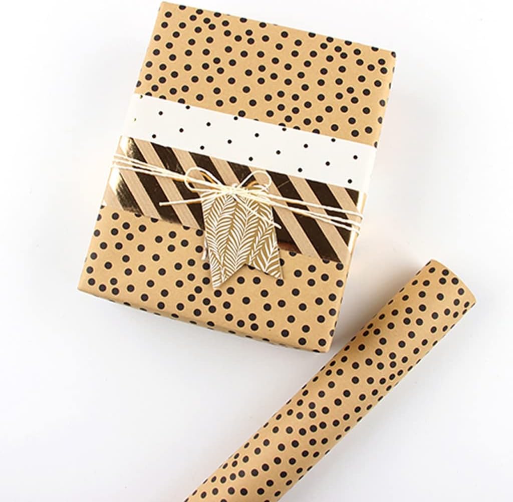 80g Yellow Flower Rapping Paper Gift Wrapping Bag Book Cover Atmosphere Sense(A)