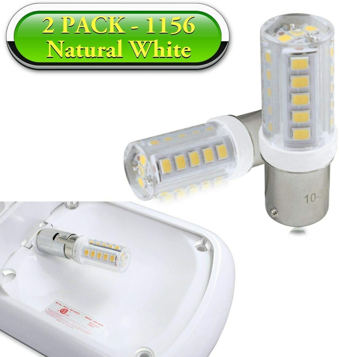 10 33 LED RV Camper Trailer Replacement interior Light Bulb 1383/1156NW
