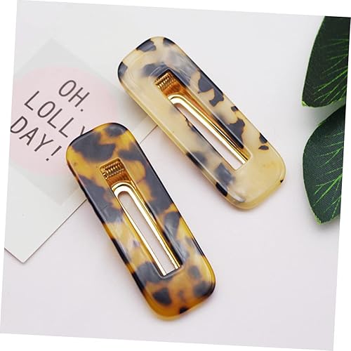 Miniatura 8 de LALAFINA 4 piezas de accesorios de regalo de cumpleaños para el cabello pasadores vintage para niña patrón de Navidad mármol para clips de pelo