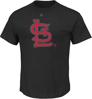 ST. LOUIS CARDINALS superior Play camiseta de color negro, Atlético, Negro