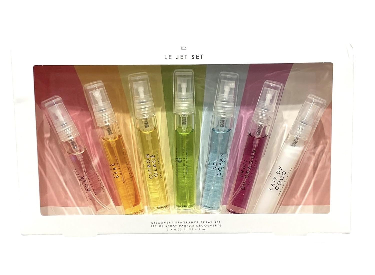 Tru Fragrance Gourmand 7 Piece Eau de Parfum Spray Travel Gift Set 0.23 fl oz