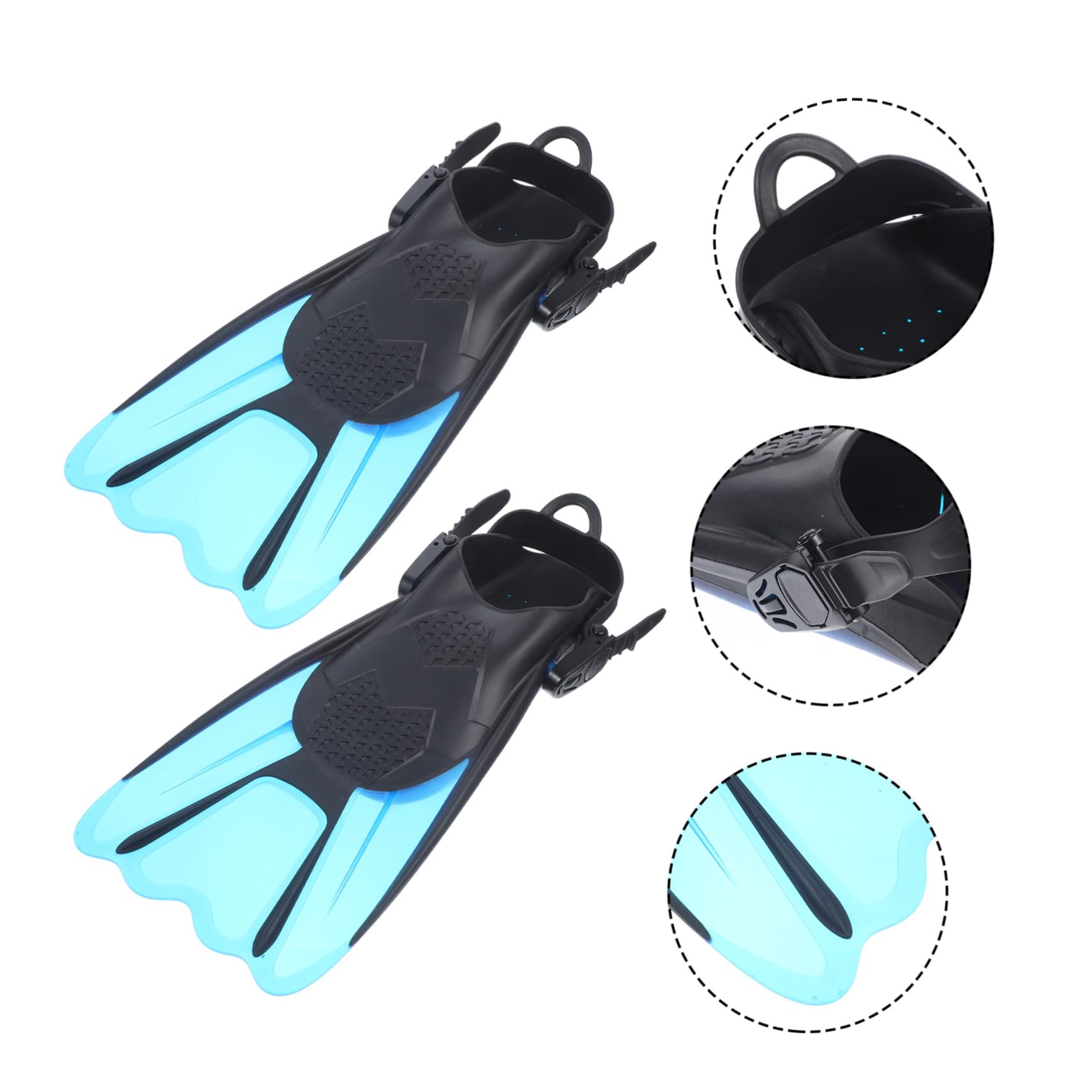 ifundom 2stücke Schwimmflossen für Erwachsene und Flexible Trainingsflossen für Schwimmen und Schnorcheln Bequeme Schwimmflossen mit Optimaler Passform