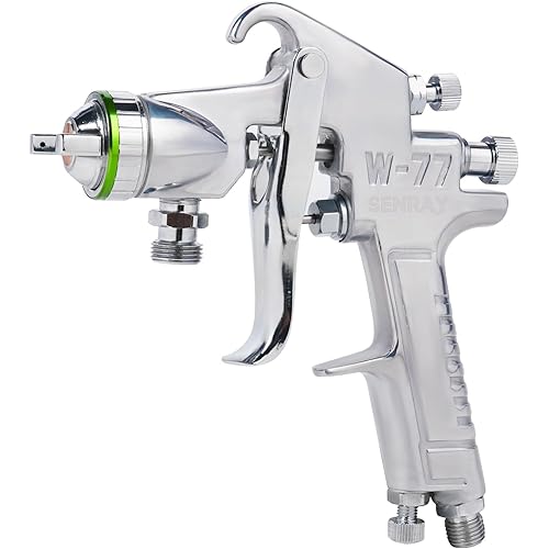 Pressure Feed Air Spray Paint Gun, Pressure Pot Paint Sprayer Without Cup - 2.5mm Nozzle