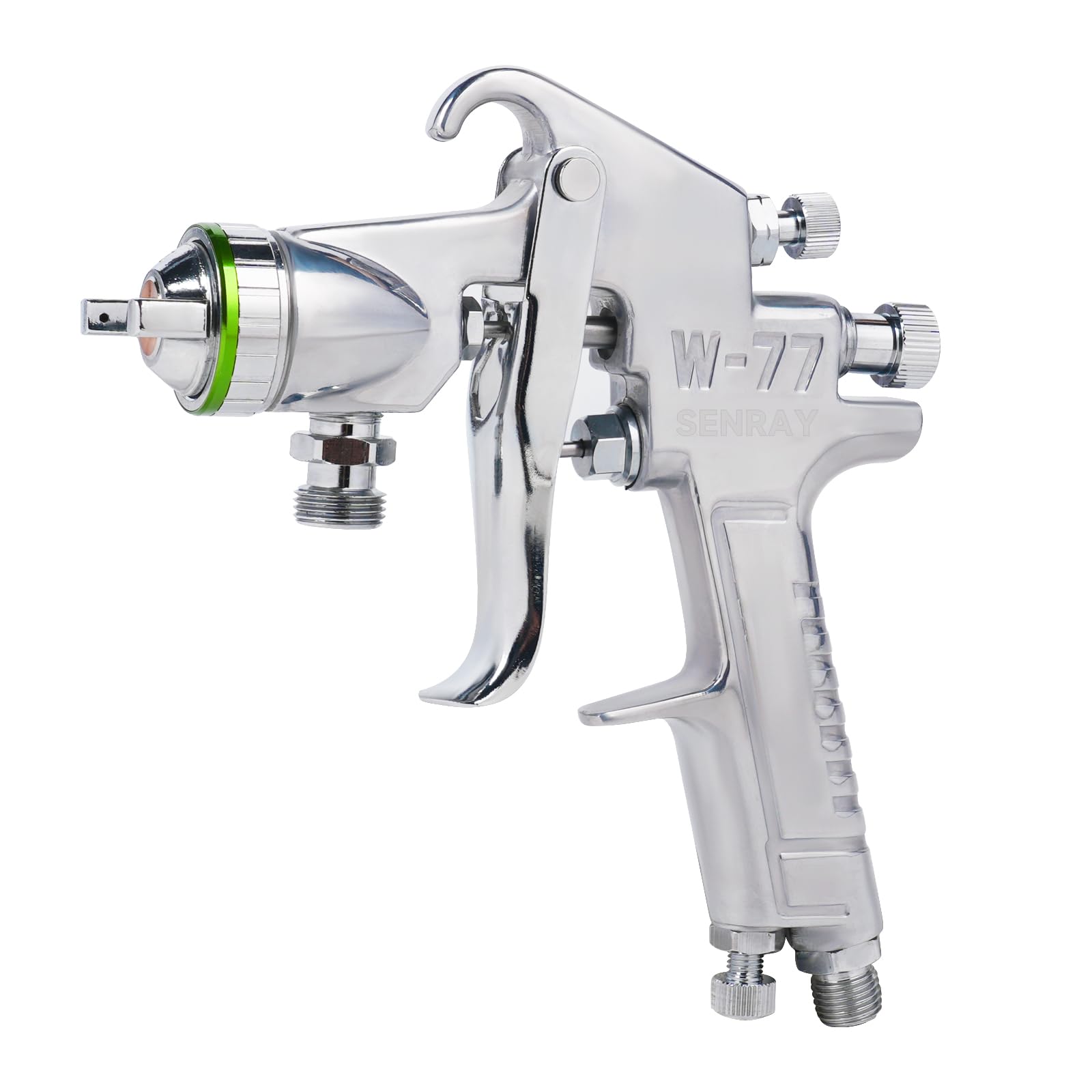 Pressure Feed Air Spray Paint Gun, Pressure Pot Paint Sprayer Without Cup - 2.0mm Nozzle