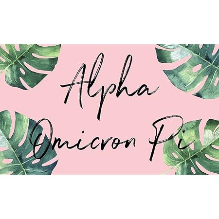 Amazon Com Alpha Omicron Pi Floral Pattern Sorority Flag 3 Feet X 5 Feet Banner Greek Sign Decor Aoii Flag Floral Garden Outdoor