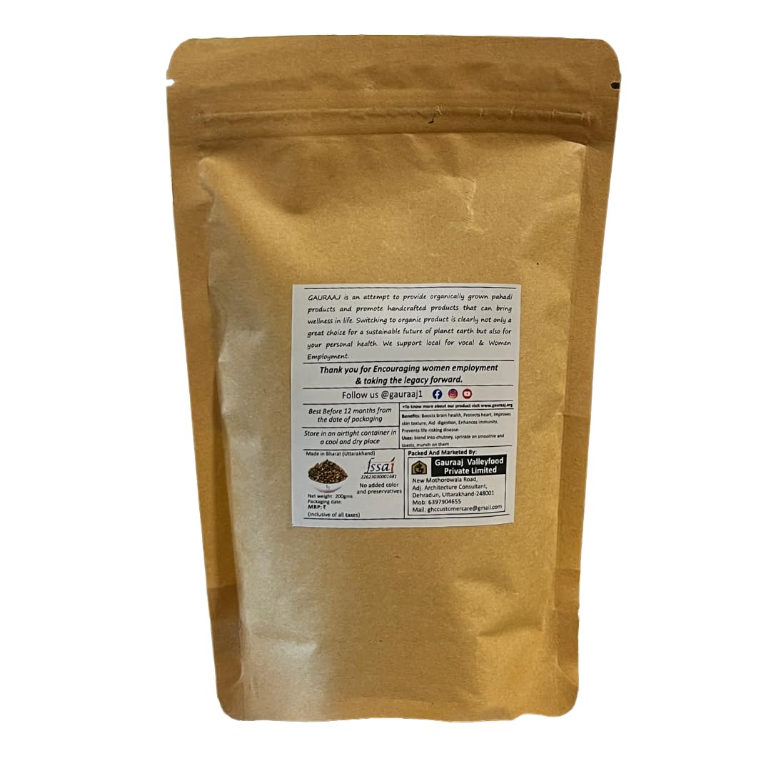 Gauraaj Hempseed (Bhangdana) – 200 Gm | Natural Superfood | High in Protein & Fiber | No Preservatives or Chemicals | Pahadi Hemp Seeds (Pack Of 2) - Image 6 thumbnail