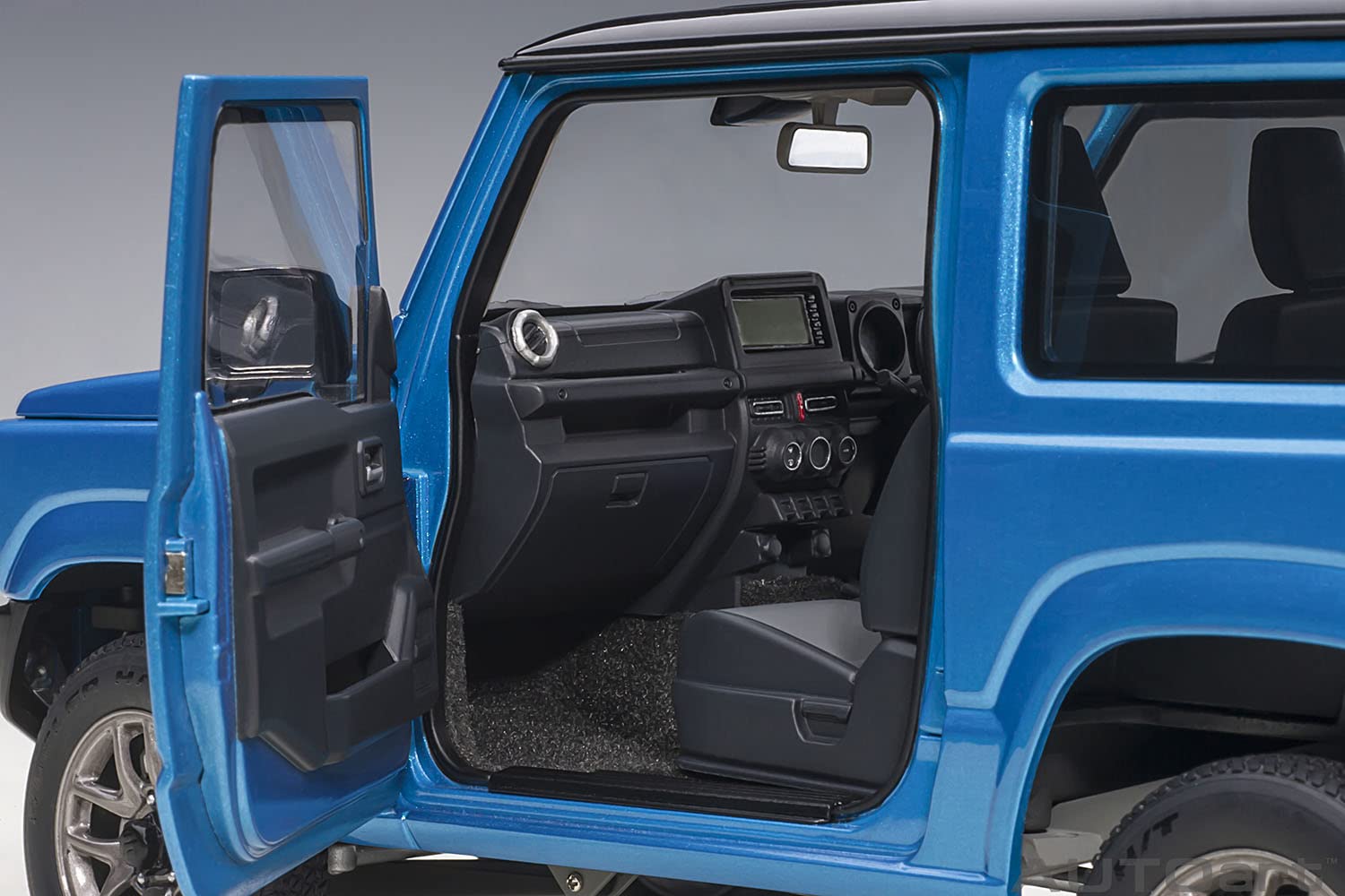 AUTOart 1/18 Suzuki Jimny (JB64) Blue Metallic/Black Roof Finished