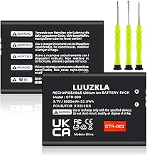 2X 6000mAh CTR-003 CTR003 Battery, New Upgrade Replacement for CTR-003 Nintendo 3DS 2DS, with Full Tool Kit