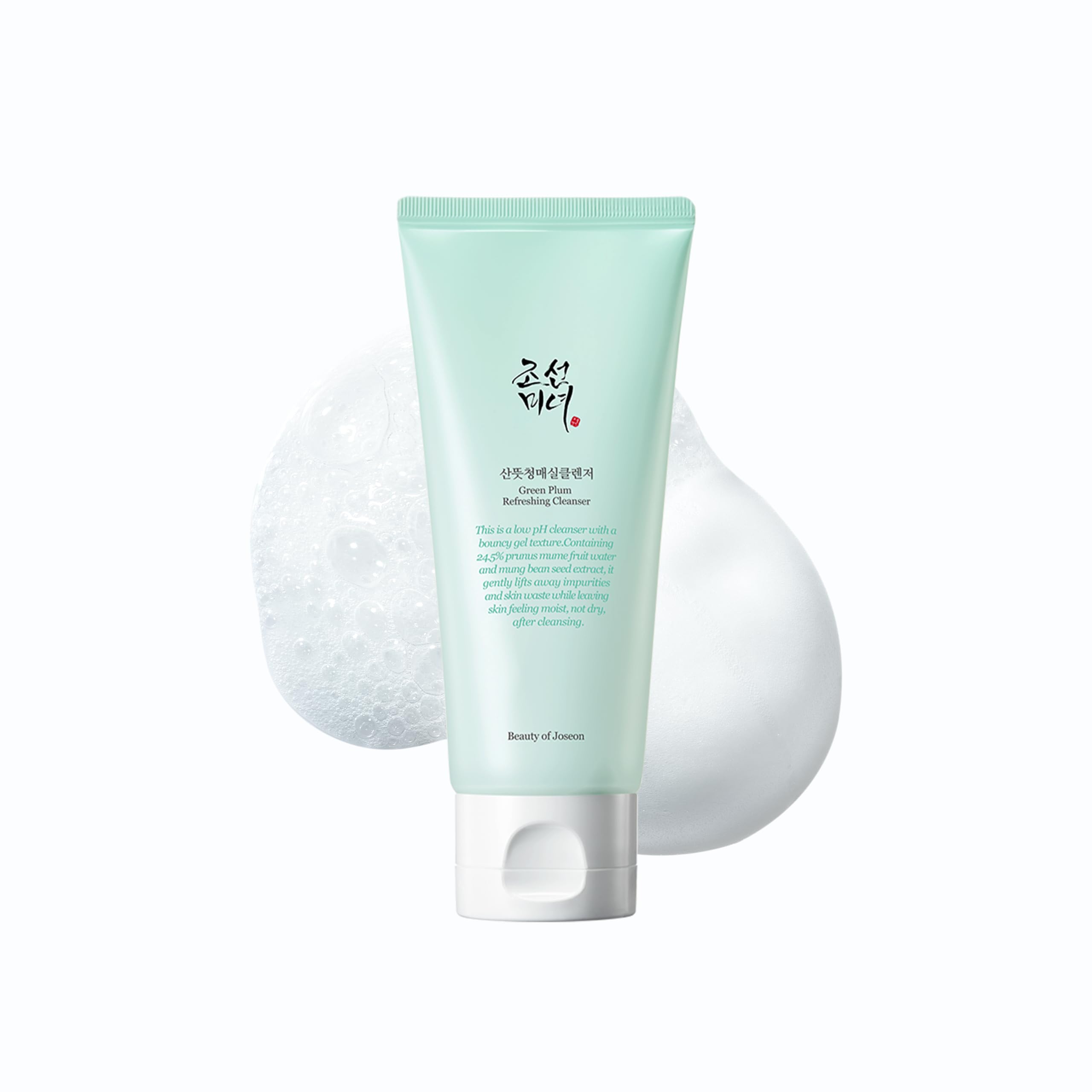 Beauty of Joseon Green Plum Refreshing Gel Cleanser Deep Pore Cleansing Acne Face Wash Blackhead Remover for All Skin Types pH Balancing Korean Skincare for Men and Women 100ml