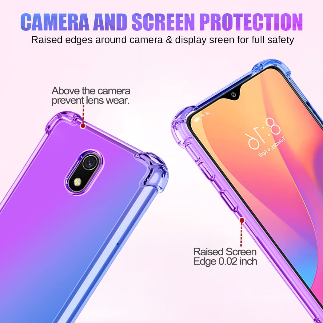 Gufuwo Custodia per Redmi 8A MZB8458IN, Copertura Morbida in TPU