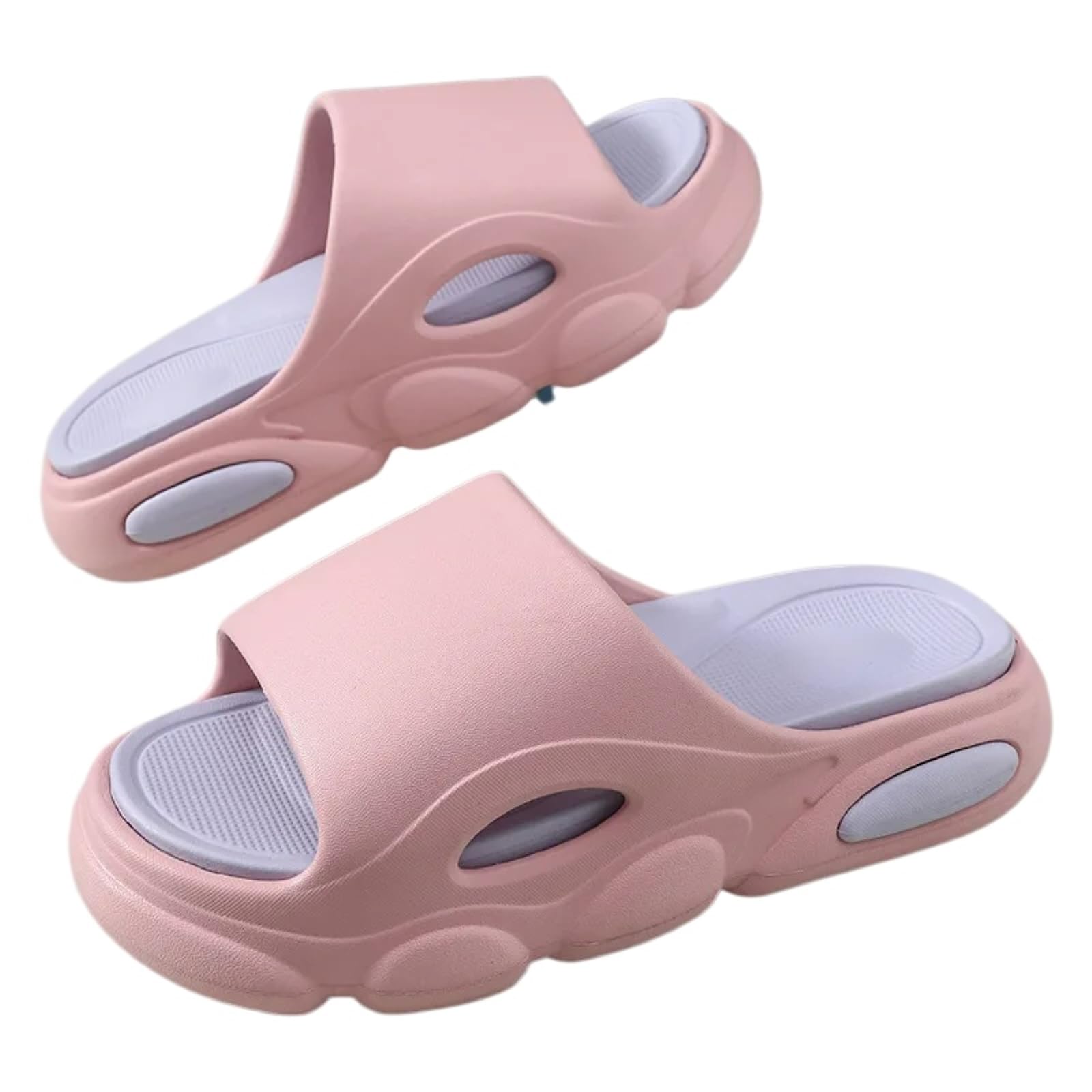 Ciabatte Uomo Crestar Unisex Cloud Slides Platform Pantofole Eva Morbide Sandali da Bagno Antiscivolo-khaki-42-43(25 5-26cm)