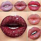 Glitter Lips Make Up Liquid Lipstick Waterproof Long Lasting Shimmer Red Lip Pink Women Lipsticks...