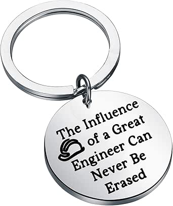 Amazon.com: BEKECH Engineer Gift Keychain The Influence of A Great ...