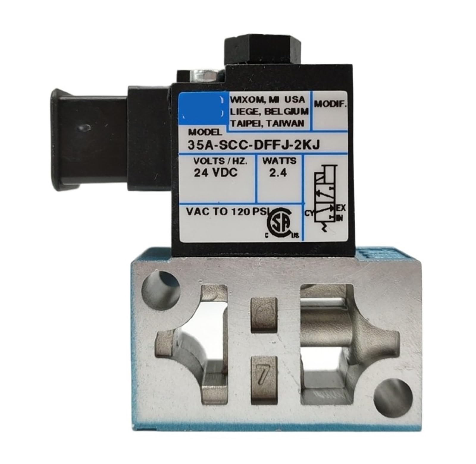 Électrovanne 35A-SCC-DFFJ-2KJ distributeur pneumatique 3 voies