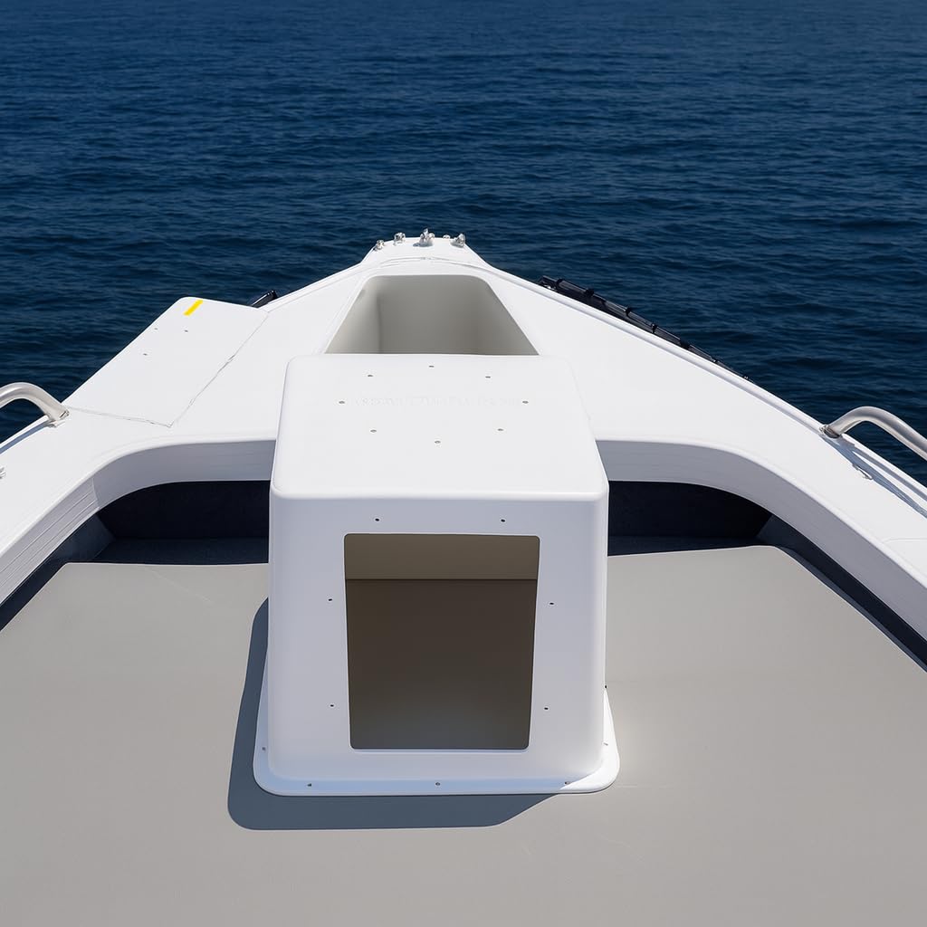 Oceansouth Coffres de siège de bateau avec trappe de rangement étanche (520mm)