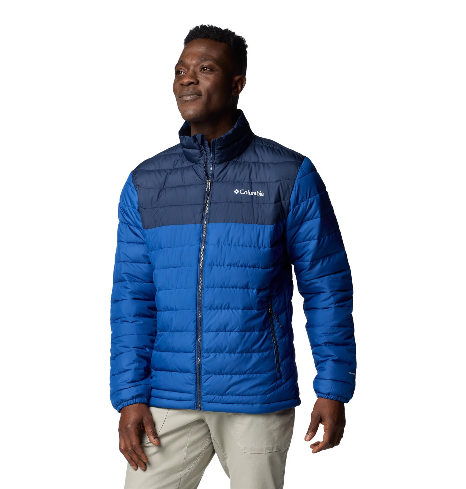Columbia Men's Powder Lite II Jacket, Mountain Blue/Collegiate Navy, Small view 4