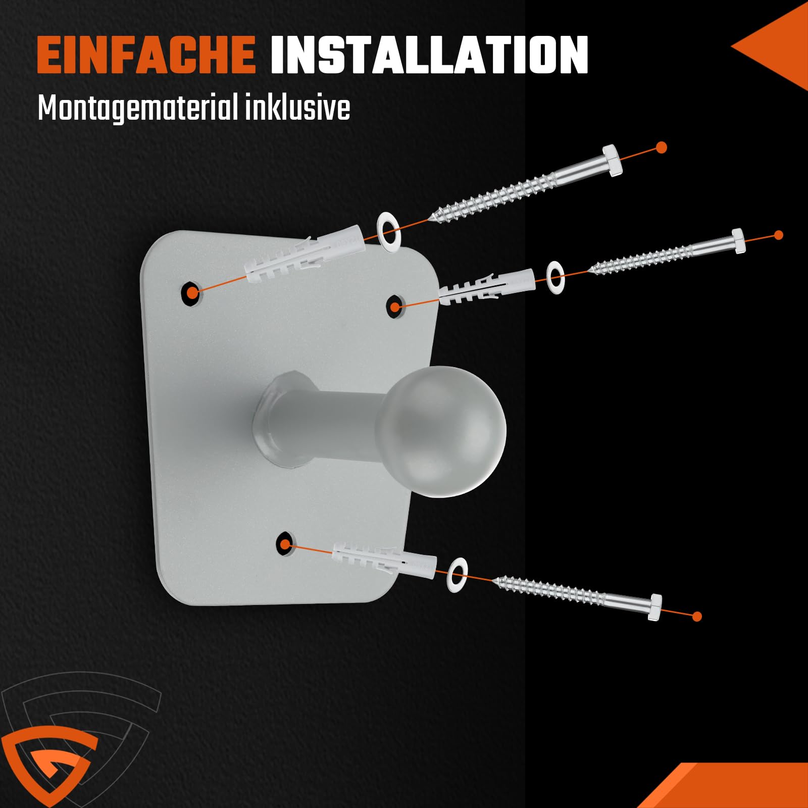 GEAREVER Wandhalterung Für Fahrradträger - Universell Für Thule, Westfalia & Mehr