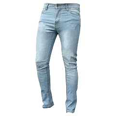 Mens Slim Fit Stretch Skinny Jeans Casual Comfy Denim Pencil Pants Stylish Washed Tapered Leg Jean Trousers