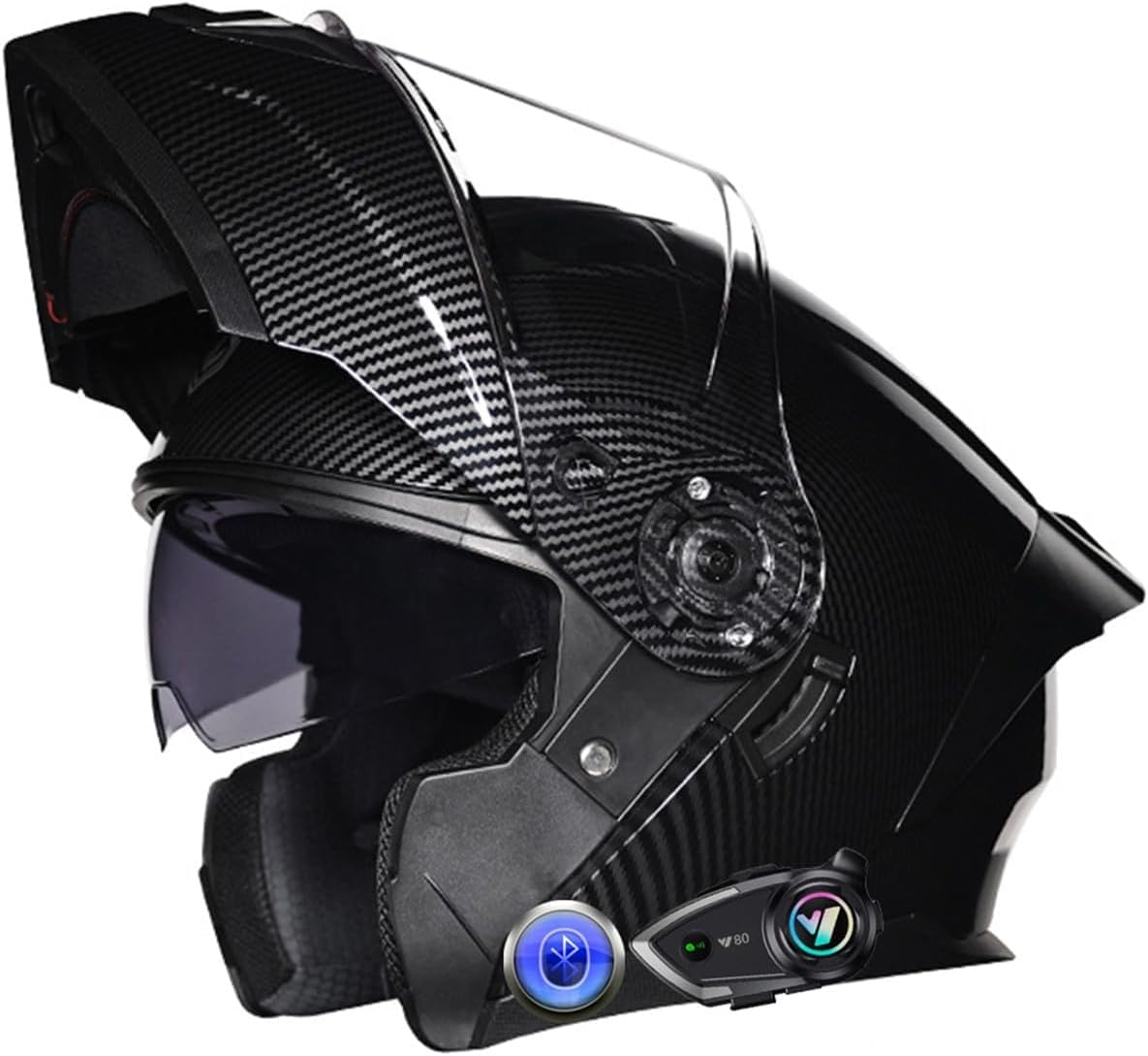 Casque de moto Bluetooth à annulation du bruit et réponse automatique intégrée