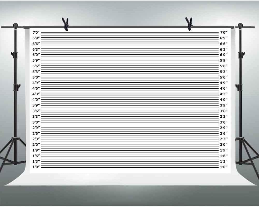 Amazon Com Fhzon Mugshot Photo Booth Backdrop Banner 10x7ft Wide Enough For Everyone Accurate Measurements For Bachelorette Party Girls Night Out Birthday Height Charts Party Theme Props Lsfh635 Home Kitchen