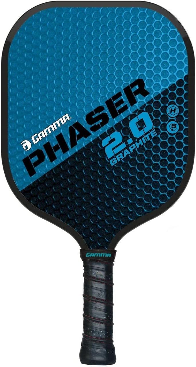Gamma Sports 2.0 Pickleball Paddle, Graphite, Composite Power, Men and Women, Indoor and Outdoor Racket