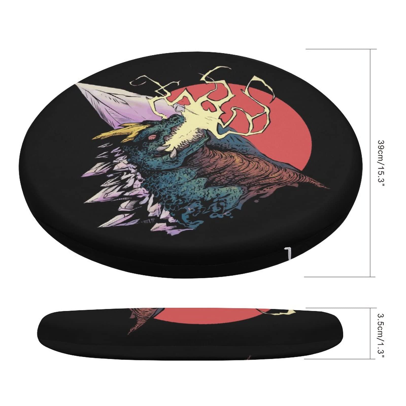 ゴジラ モスラ デザインの円形クッション Amazon.co.jp: ゴジラ