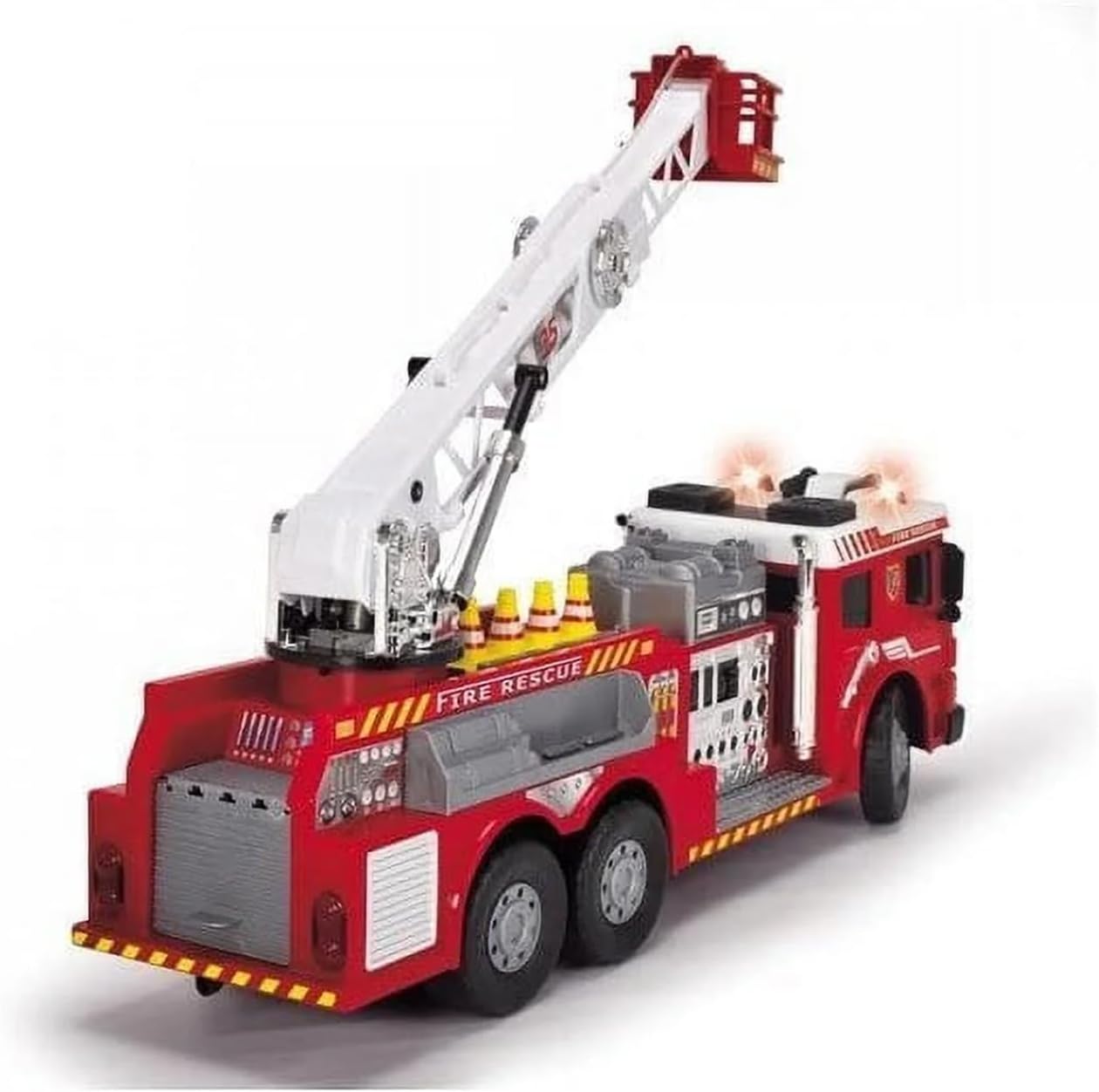 Dickie Toys 24 inch RC Fire Truck Toy with Water Pump, Light and Sound