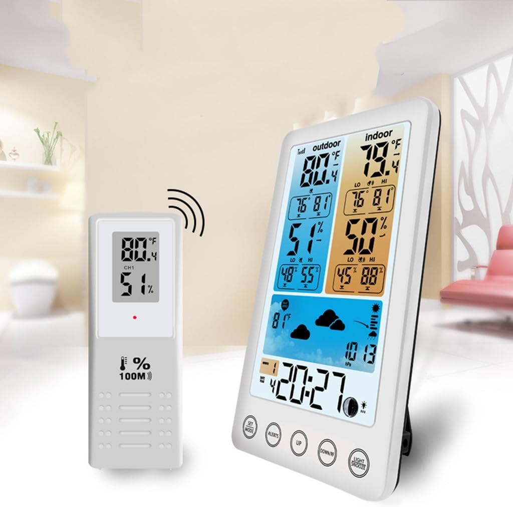 Color Screen Weather Forecast Clock Multi-Function Electronic Alarm Perpetual Calendar Radio