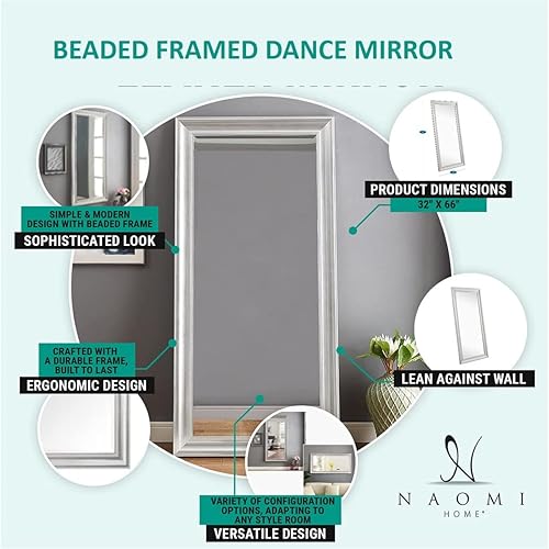 Miniatura 2 de Espejo de baile de cuerpo entero, espejos de estudio de baile para pared para estudio en casa, espejos de cuerpo completo para el hogar, espejo de