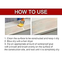 Vista 5 de Pegamento impermeable para ventana, 3.53 oz de pegamento adhesivo multifuncional para pared, ideal para ventanas, inodoros, ventanas, techos