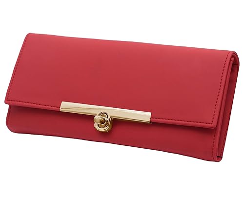 ALSU Red Leather Womens & Girls Wallet (1955)