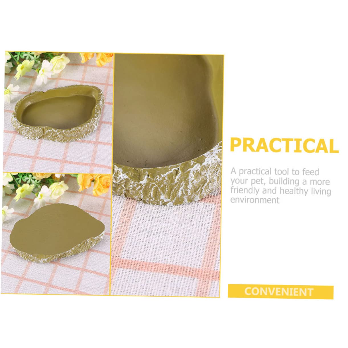 Cuenco de agua para reptiles Cuenco for alimentación de reptiles, 6 piezas, cuenco for reptiles, cuenco for comida de tortuga, cuenco for reptiles, comedero for reptiles, cuenco for alimentación de to