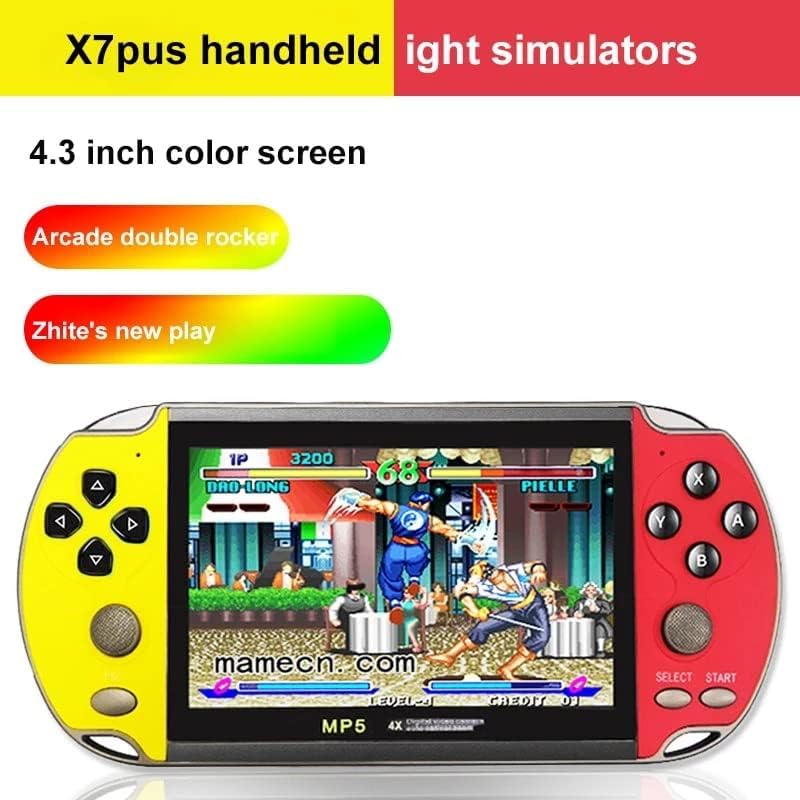 X7 PLUS 4.3 pollici Handheld Game Console Nuova Versione Di 6000 Giochi 8G Multi-funzione Supporto Giochi, musica