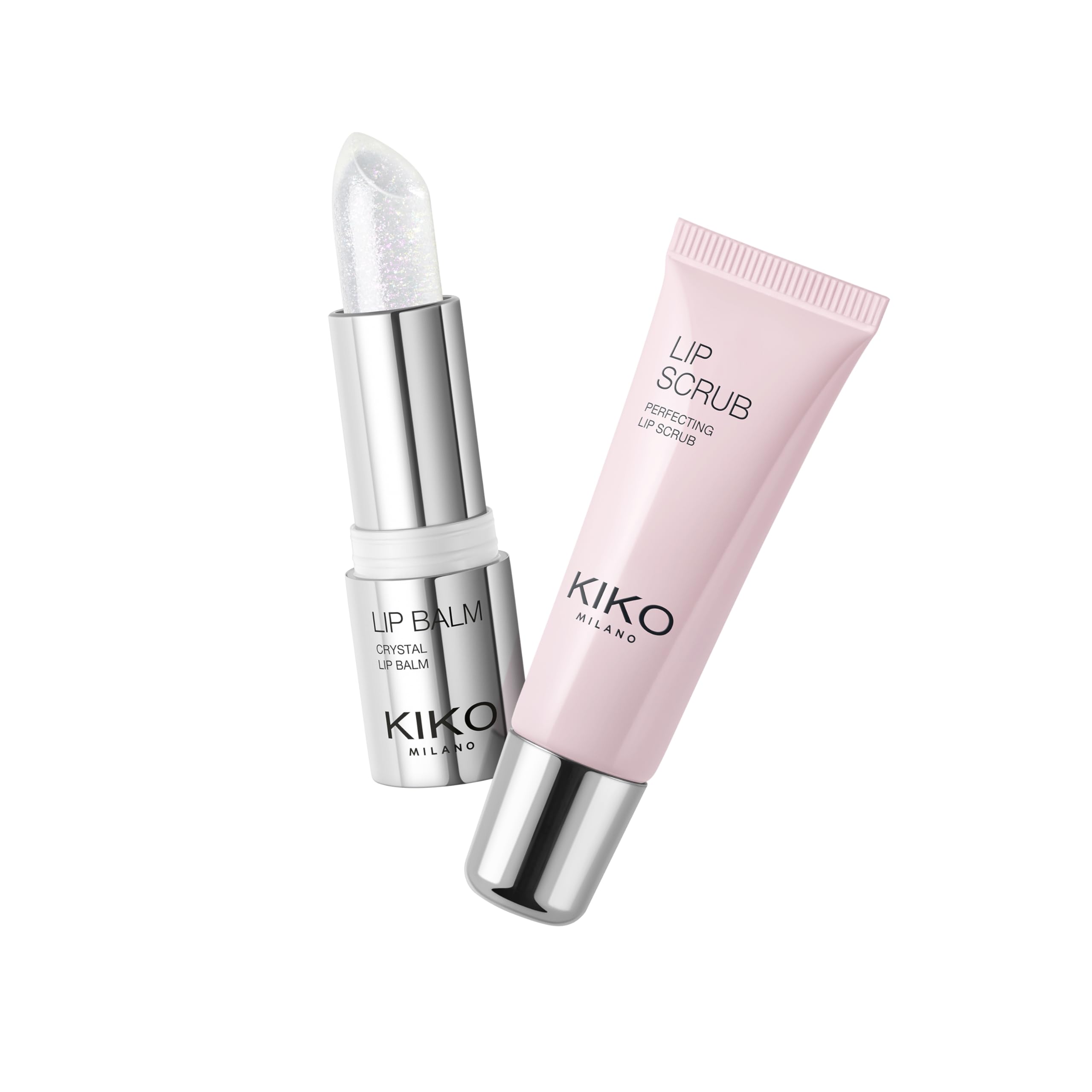 KIKO Milano Dreamy Lips Caring Set, Zestaw Do Pielęgnacji Ust: Połyskujący Balsam I Peeling