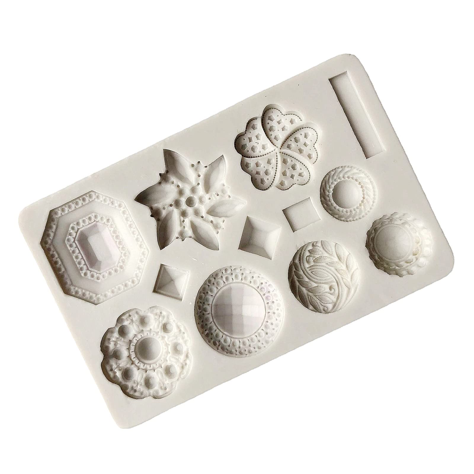 Yhplxyuus Creative Jewelry Silicone Fondant Chocolate Jelly Making Cake Tool Decoration Mold Oven Available Ar Cake Mold Silicone for Baking Shapes Decoration