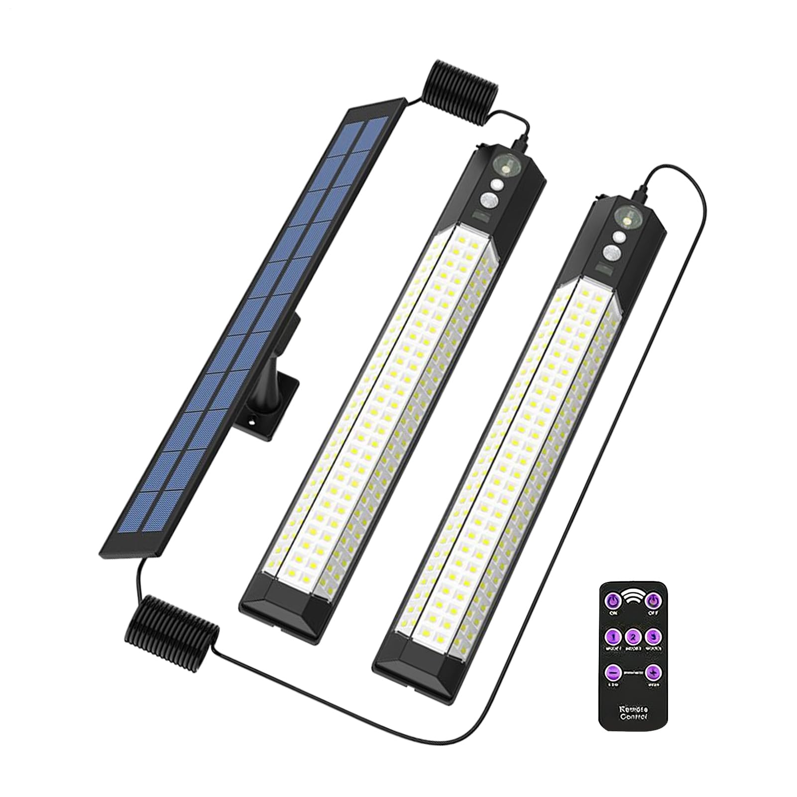 Lumières Solaires Murales d'Extérieur Lampe Solaire Intelligente 3 Modes