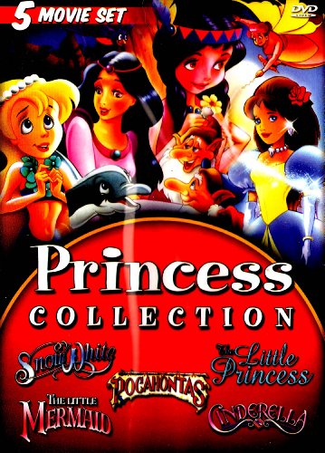 The Princess Collection : The Little Mermaid , Pocahontas , Cinderella , Snow White , The Little Princess : 5 Movie Set