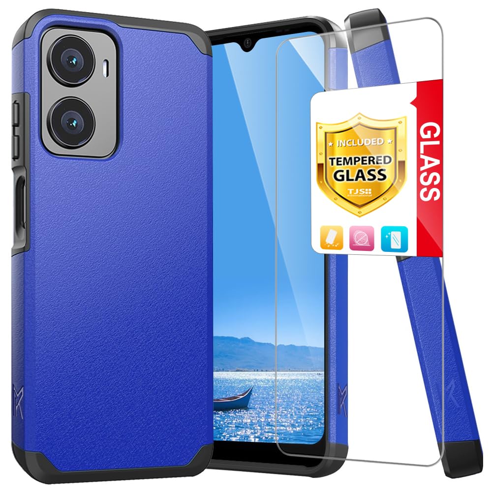 Propel 5g Phone Case Shockproof Case + Tempered Glass For Cricket Magic 2 5G  / AT&T Propel 2 5G  Rugged Hybrid Protection Classic 2 Magic