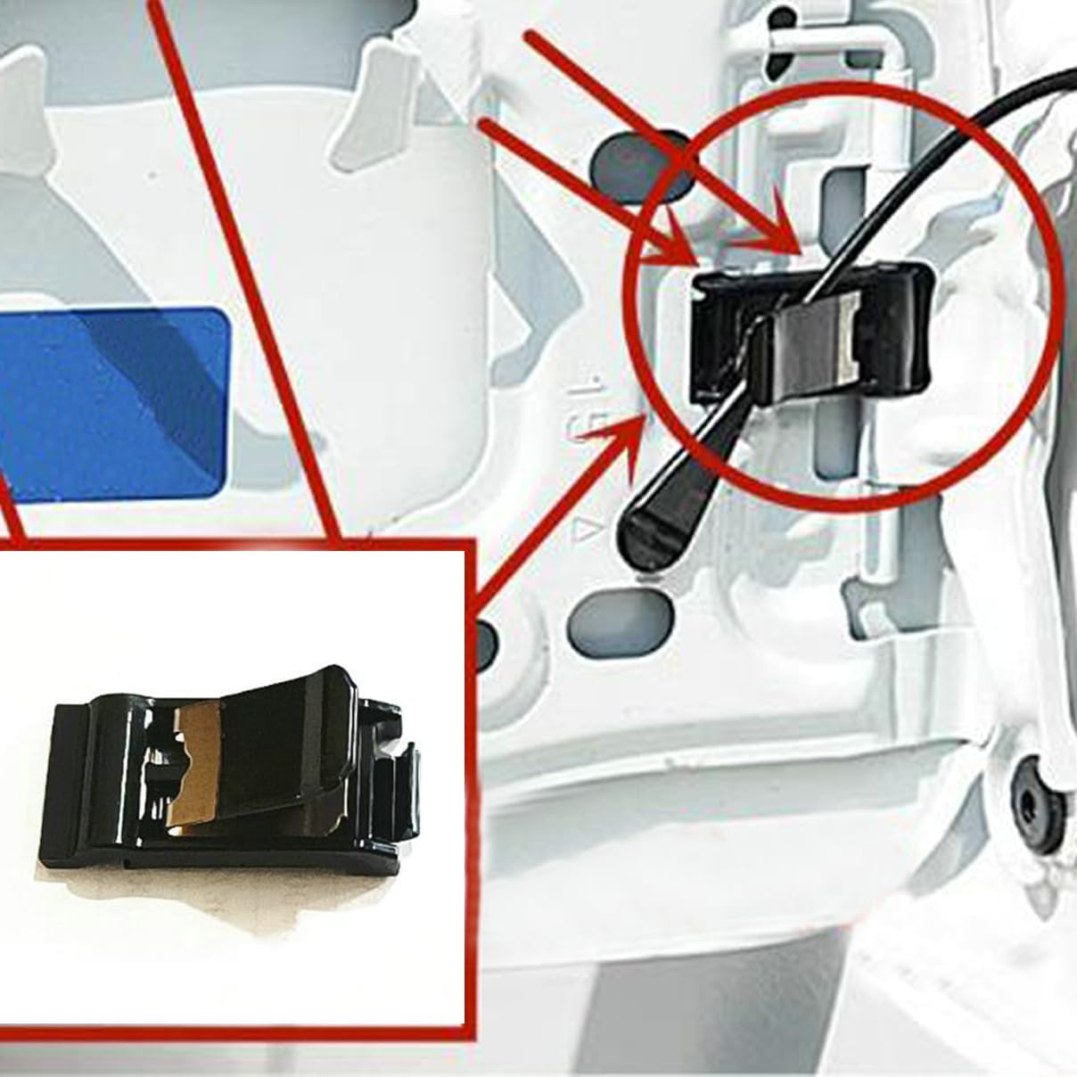 Gas Fuel Door Cover Release Spring Clip Replace# 35040 For 2019 2020 2021 Toyota RAV4