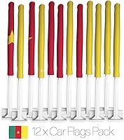 Vista 70 de Bandera de Estados Unidos con poste para coche, bandera para carros, 2 unidades, bandera de América, capó para auto, 4 de julio, decoración