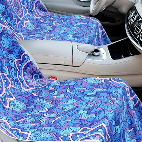 Image of Hahafelt 2 Pack Car Seat Towel Cover with Storage Bag, Mandala