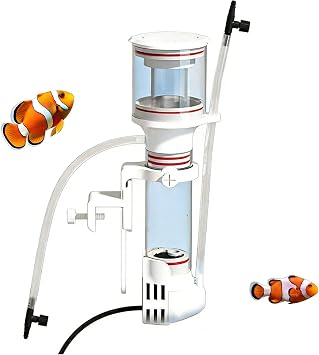 Fish Tank Protein Skimmer Protein Skimmers for Saltwater Equipped with a DC Pump with Adjustable Flow Control, Protein Skimmer the Maximum Capacity of the Aquarium can Reach 25 gallons.