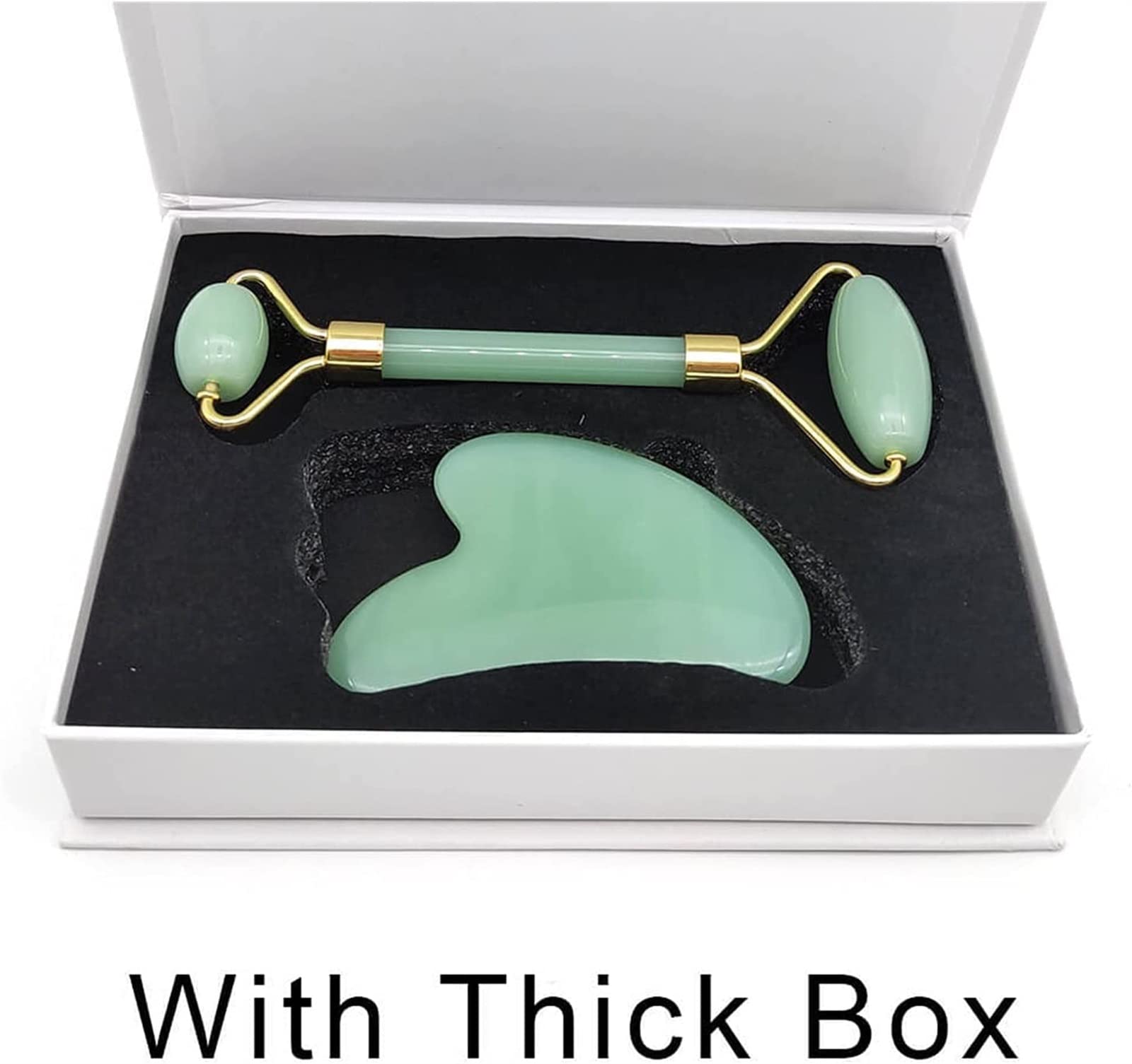 Gua sha Grattoir Cristal Naturel Rouleau De Jade Visage Mince Masseur Boîte Peau Mince Rose Pierre Guasha Gem Anti Rides Remover Gua Sha Cadeau Ensemble Outil Massage Outil Ensemble Collections de la