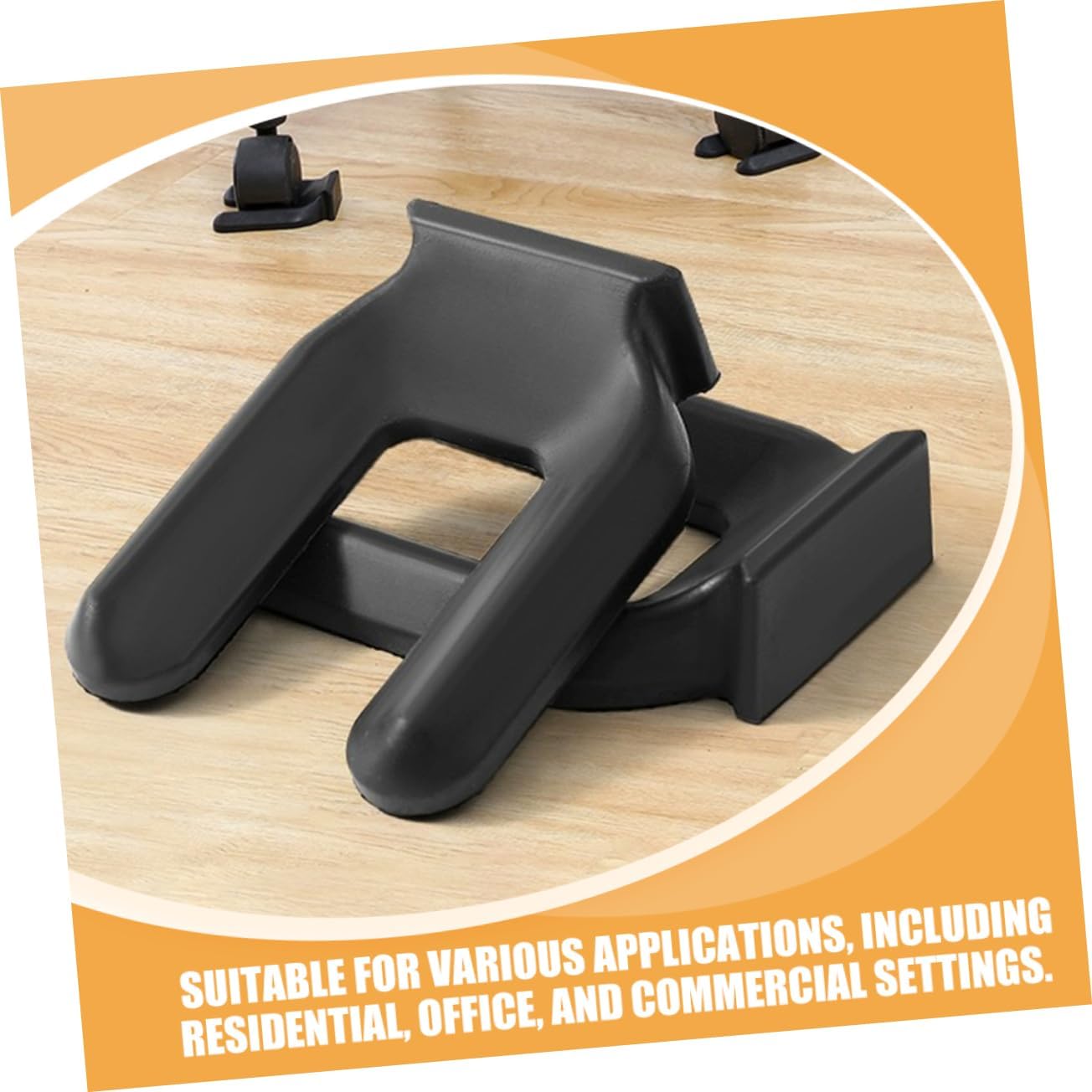 16pcs Rubber Wheel Stop Pad Wheel Stoppers for Rolling Furniture Legs Slip Design Enhance