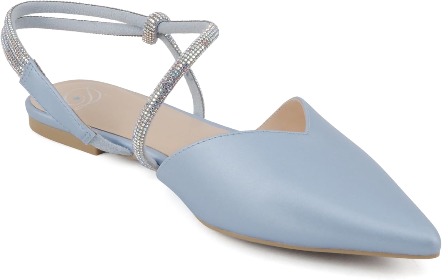 Delicious Victoria ~ Women Pointed Toe Slingback Flat Bridal Dress Pumps - Image 4