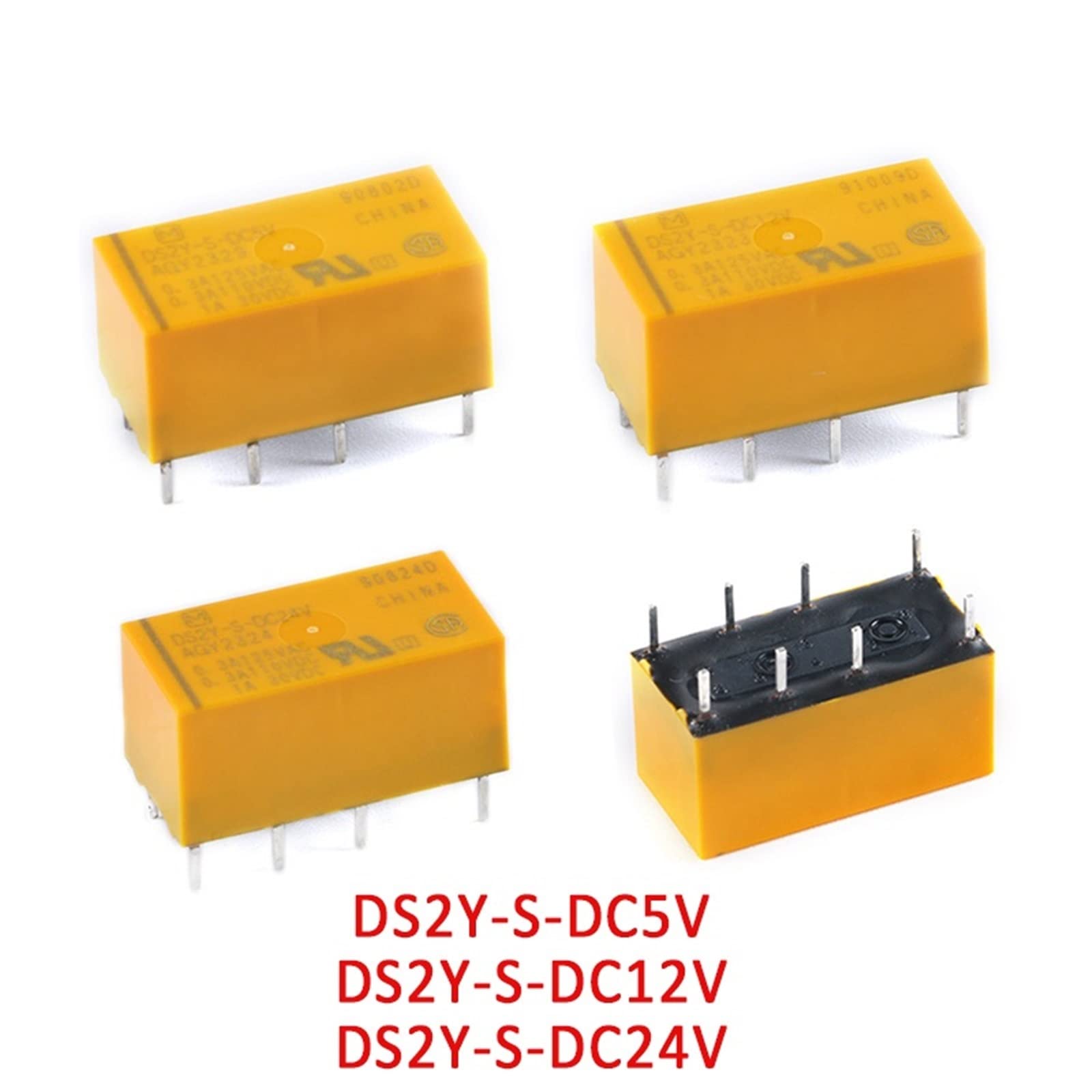 5 Stück Relais DS2Y-S-DC5V DS2Y-S-DC12V DS2Y-S-DC24V 8PIN DC5V DC12V DC24V ZJ DS2Y-S-5V DS2Y-S-12V DS2Y-S-24V Ersatzteile (Size : DS2Y-S-DC5V)